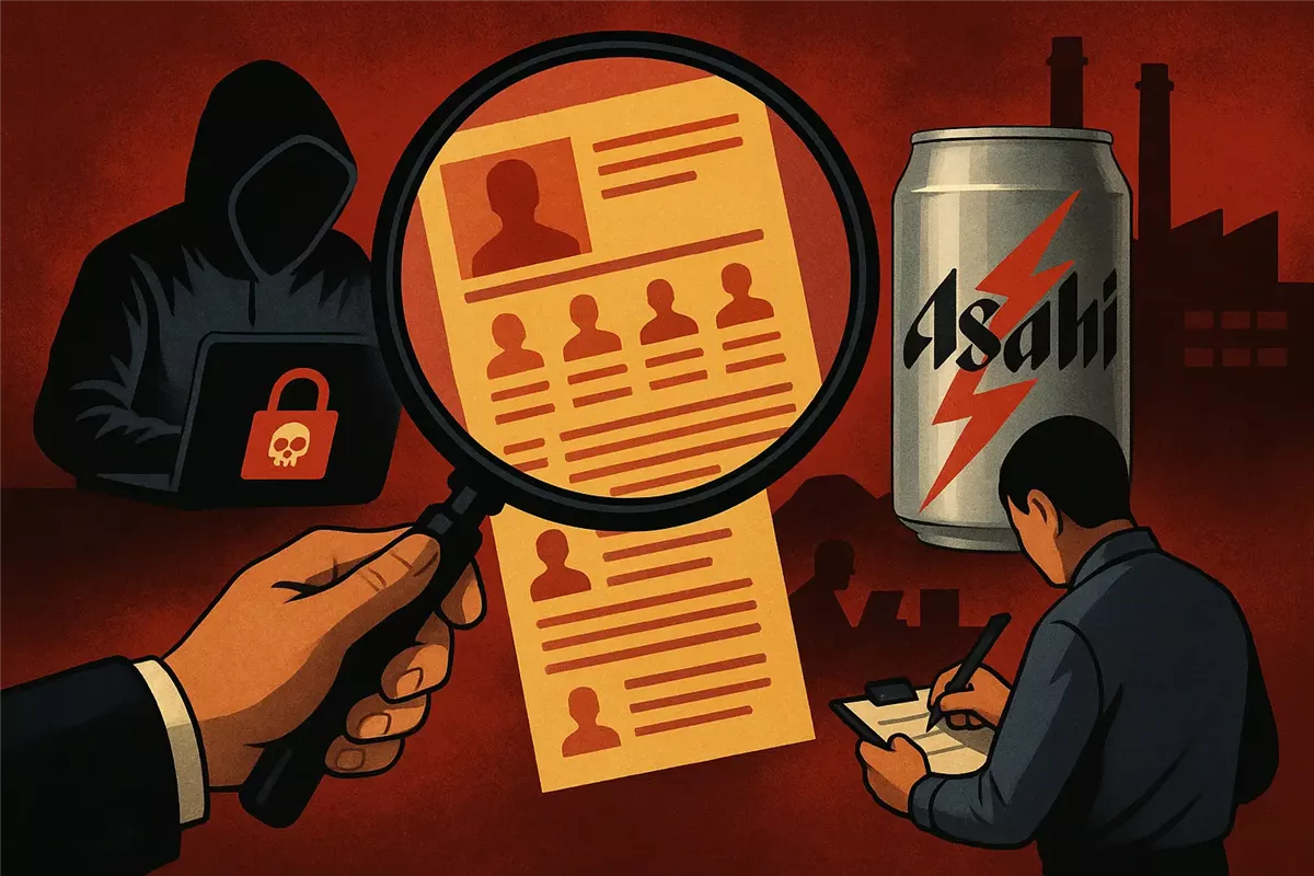أساهي تكشف عن تسرب محتمل لبيانات عملاء - Illustration