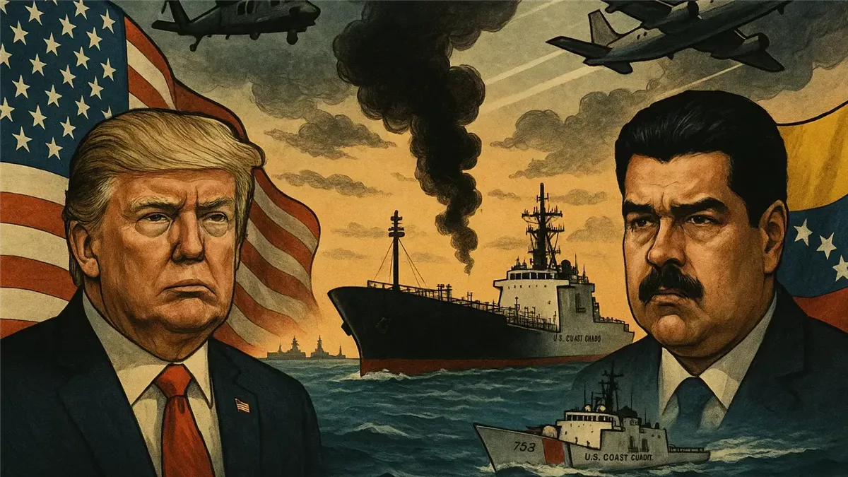 الولايات المتحدة تنفذ عمليات ضد تهريب المخدرات البحري - Illustration