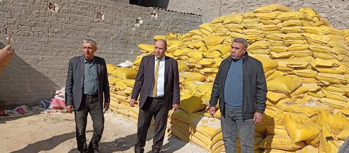 ضبط مخزن غير مرخص لتجميع وتهريب الأسمدة المدعمة بالغربية