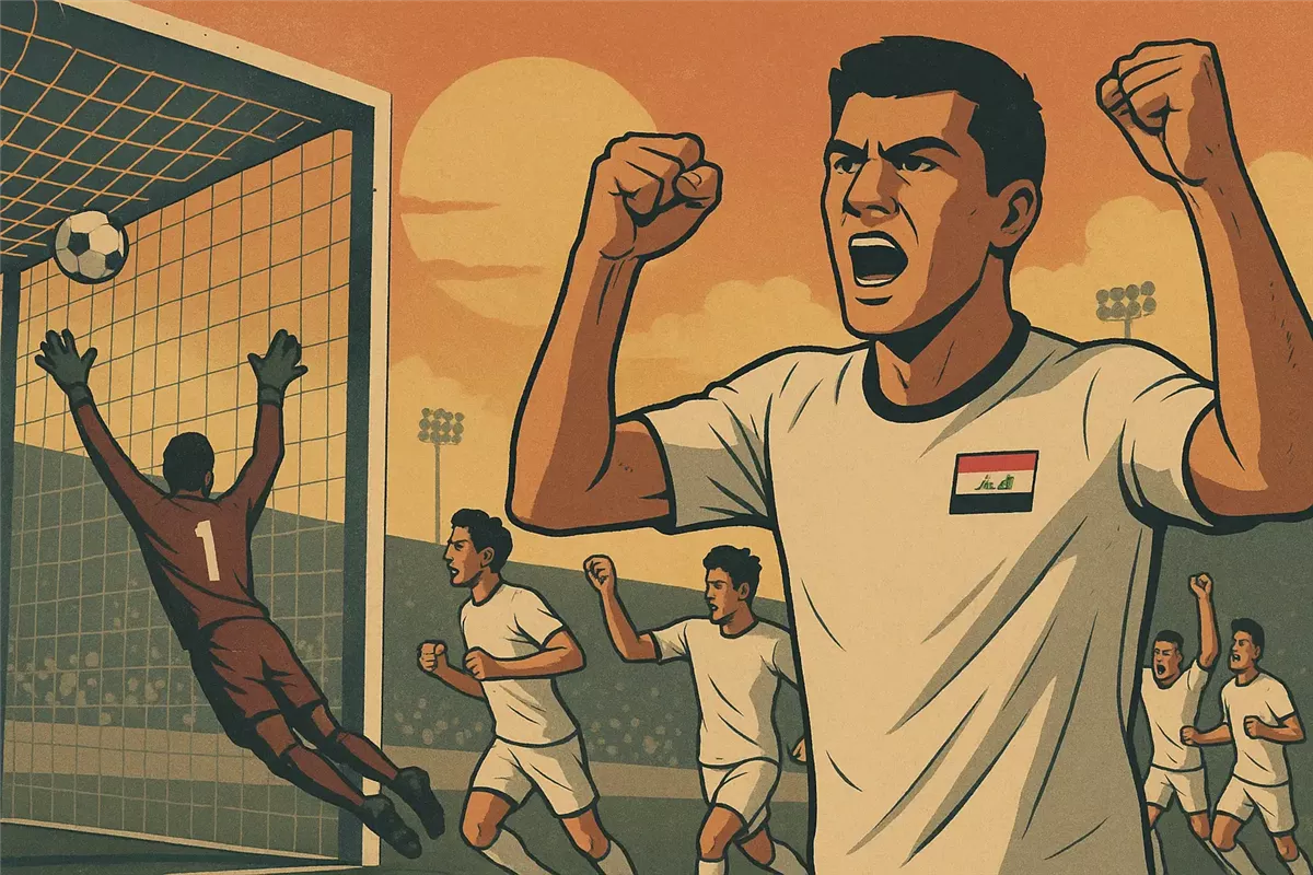 العراق يهزم قطر بركلات الترجيح أرشيفية