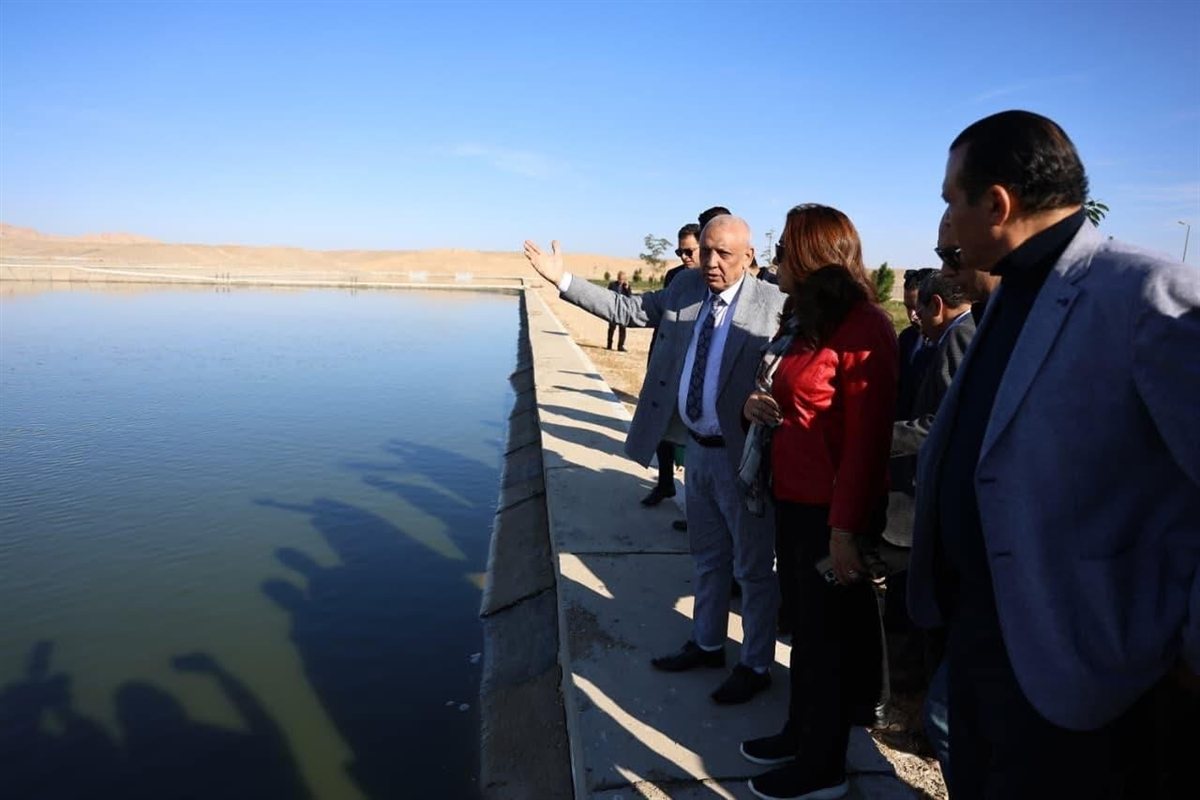 محطة معالجة الصرف الصحي بقرية الأشراف البحرية