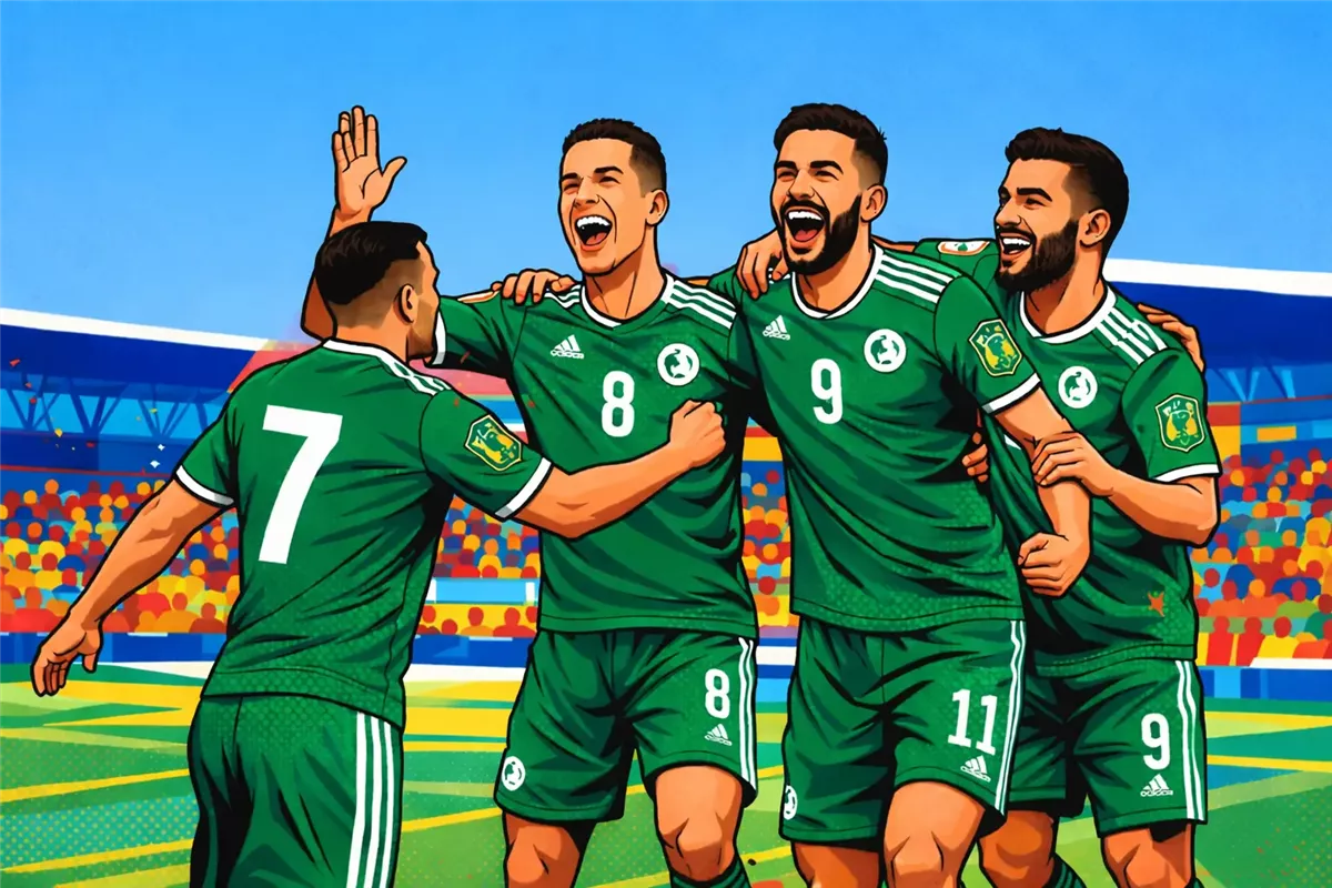 الجزائر تبدأ كأس أمم إفريقيا بالفوز على السودان أرشيفية