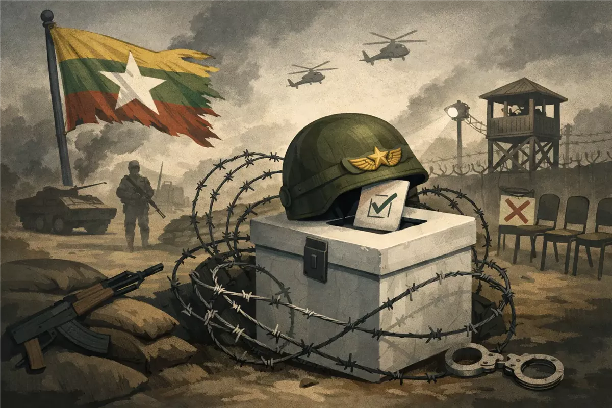 تحول المشهد السياسي في ميانمار بعد الانتخابات - Illustration