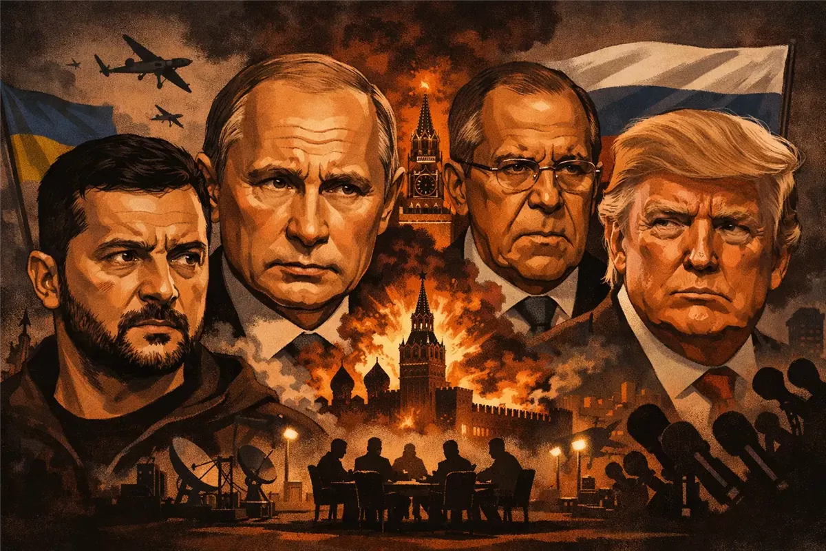 مسار المفاوضات بين روسيا وأوكرانيا - Illustration
