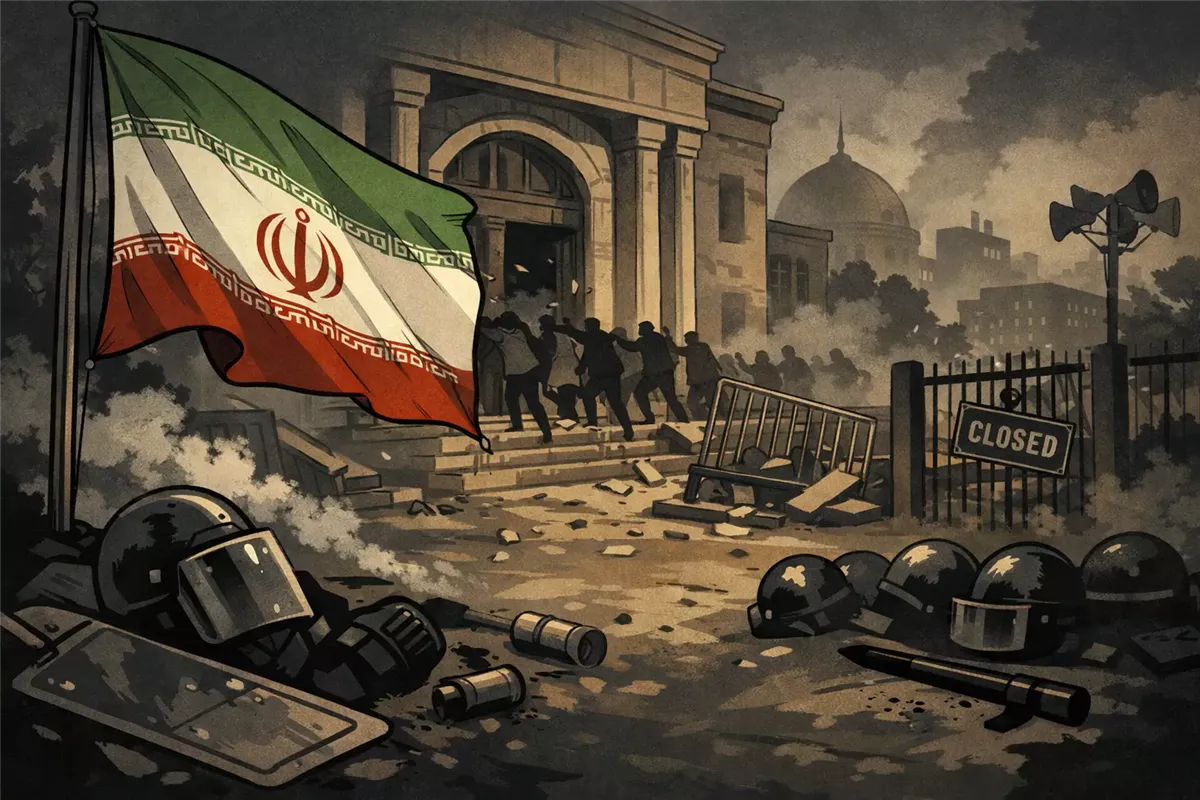 احتجاجات على الأوضاع الاقتصادية في مدن إيرانية - Illustration