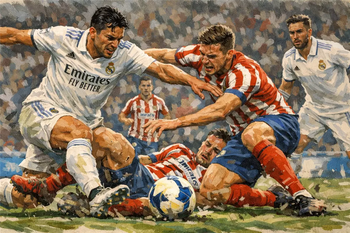 أتلتيكو مدريد يصارع ريال مدريد حتى النهاية أرشيفية