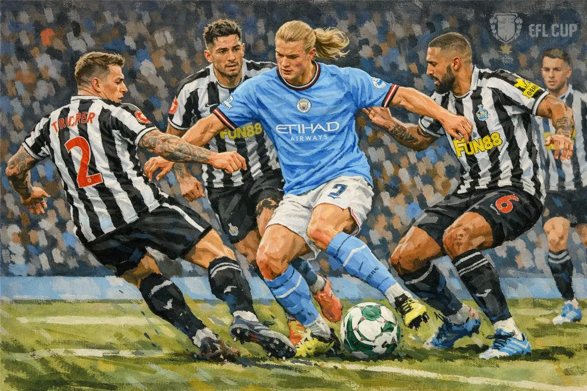 مباراة نيوكاسل ضد مانشستر سيتي تشعل كاراباو