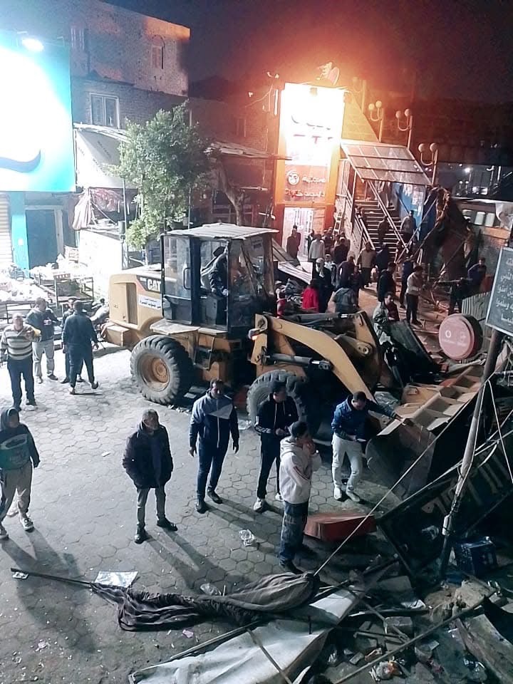 حملات محافظة الجيزة لإزالة الإشغالات والمخلفات