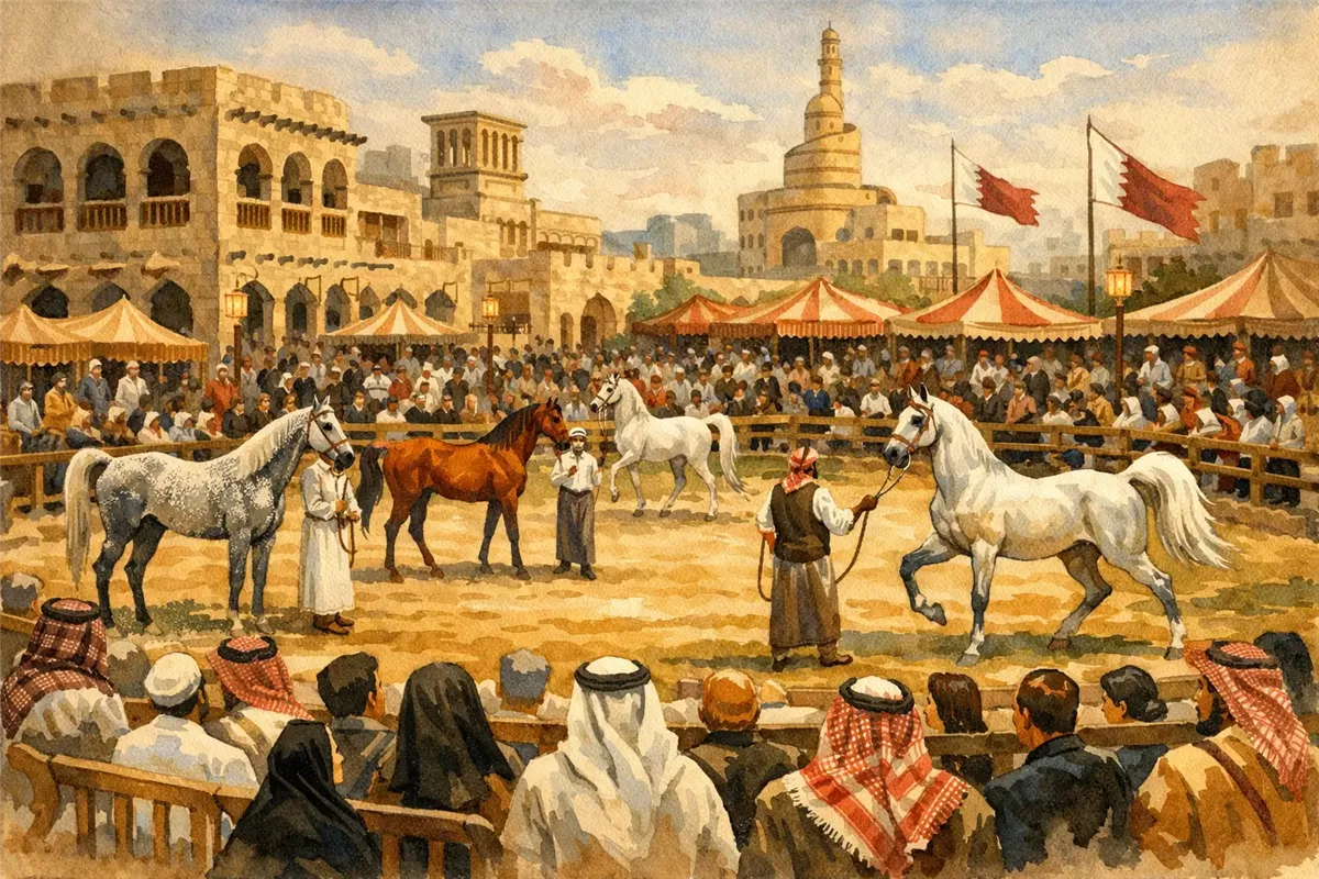 الخيل العربية الأصيلة تخطف الأنظار في الدوحة أرشيفية