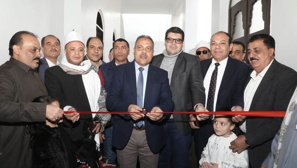 محافظ الشرقية يفتتح مسجد أم كلثوم الجديد