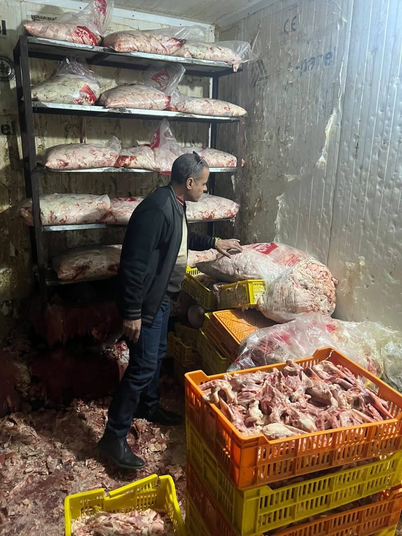 ضبط لحوم فاسدة بالجيزة