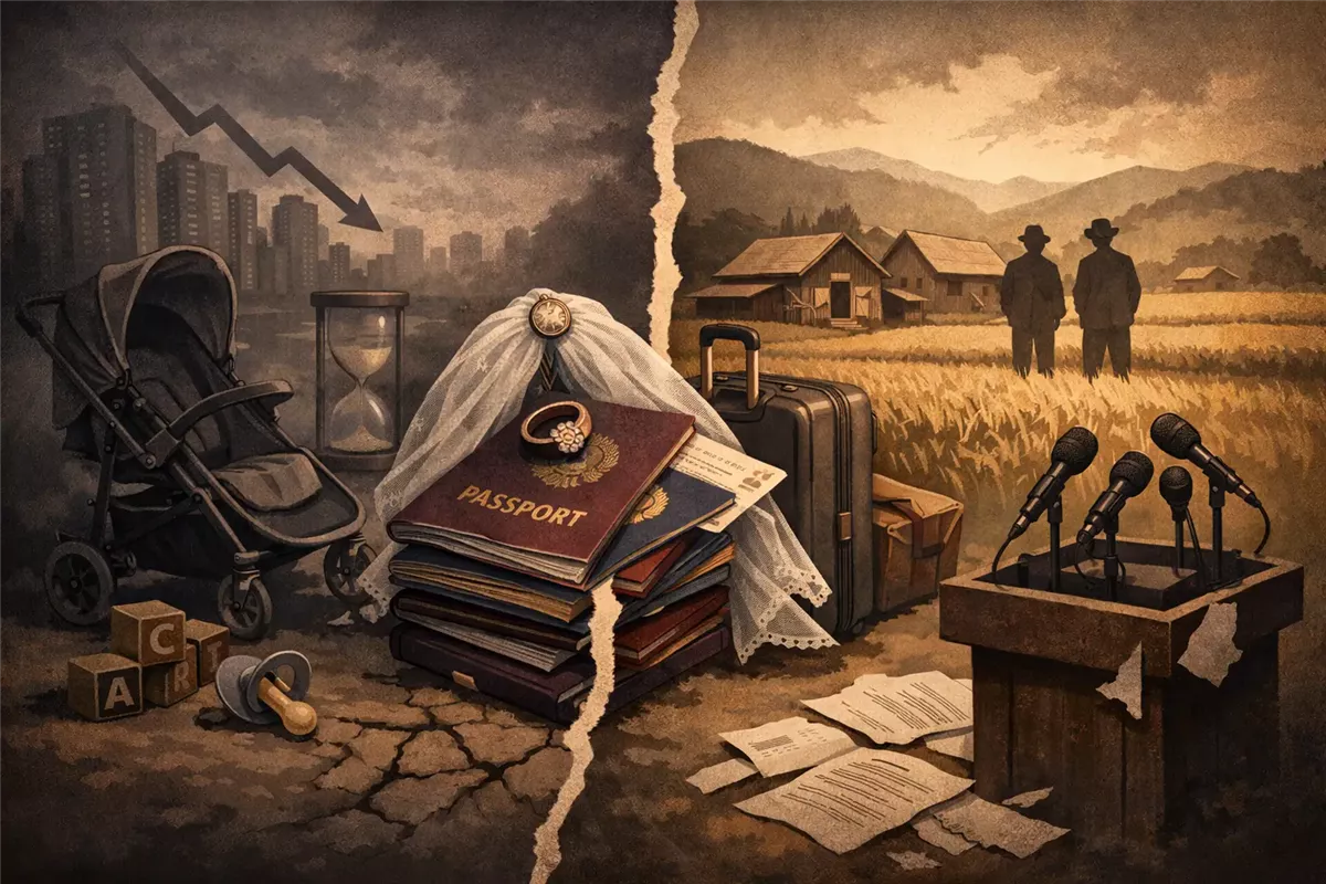 النقاش العام في كوريا الجنوبية حول انخفاض المواليد والهجرة - Illustration