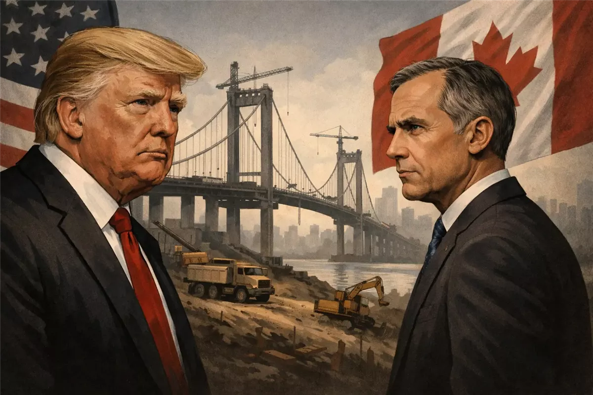 محادثات كندا والولايات المتحدة حول اتفاق USMCA&nbsp;والعلاقات التجارية - Illustration