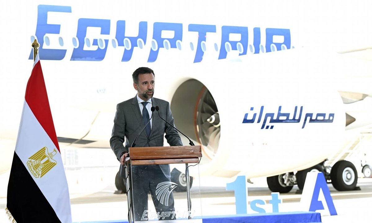 انضمام أول Airbus A350-900 لأسطول مصر للطيران