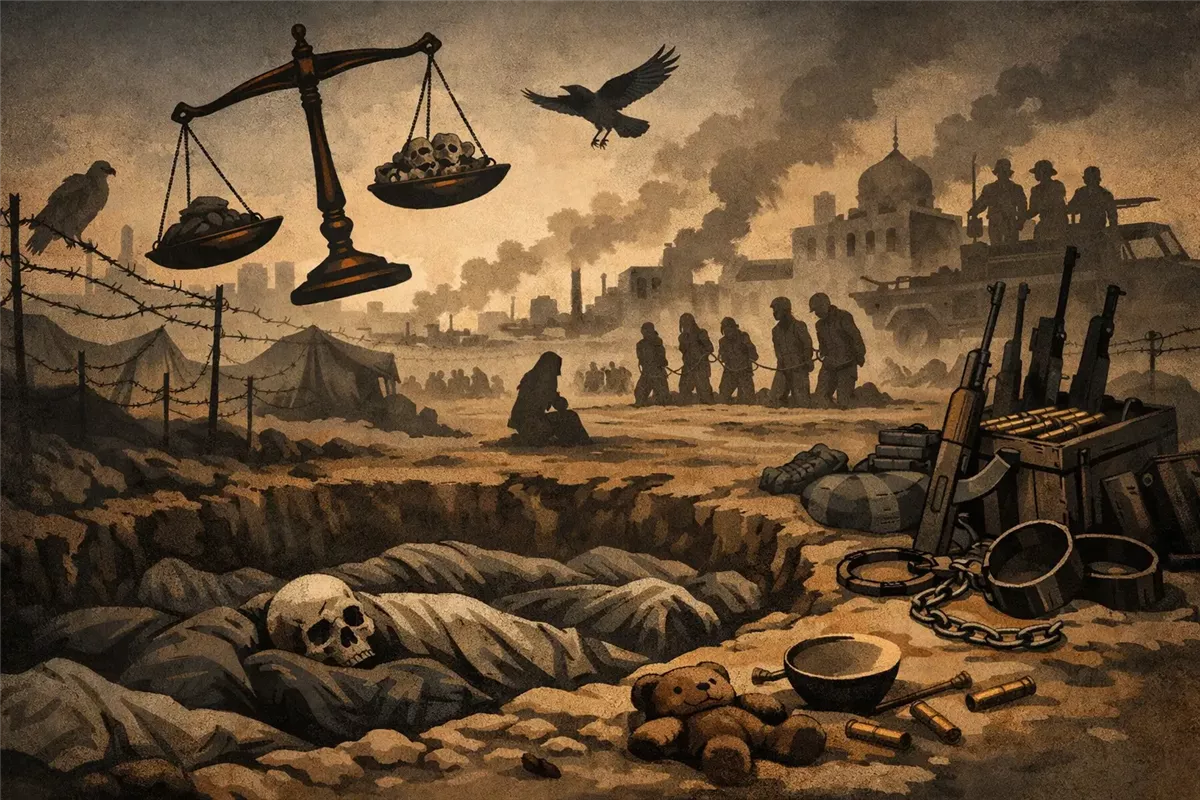 الحرب الأهلية السودانية وتأثيرها الإنساني على المدنيين - Illustration