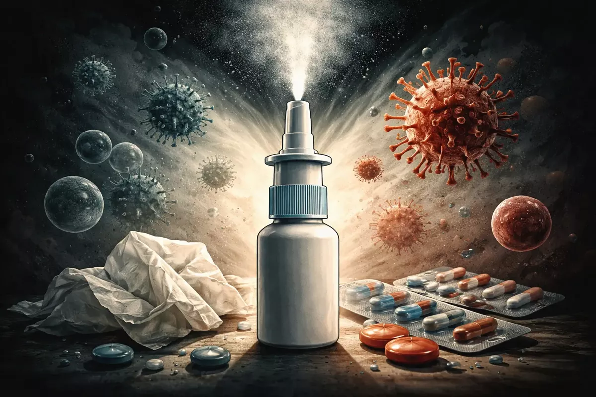 فريق جامعة ستانفورد يطور لقاح أنفي جديد - Illustration