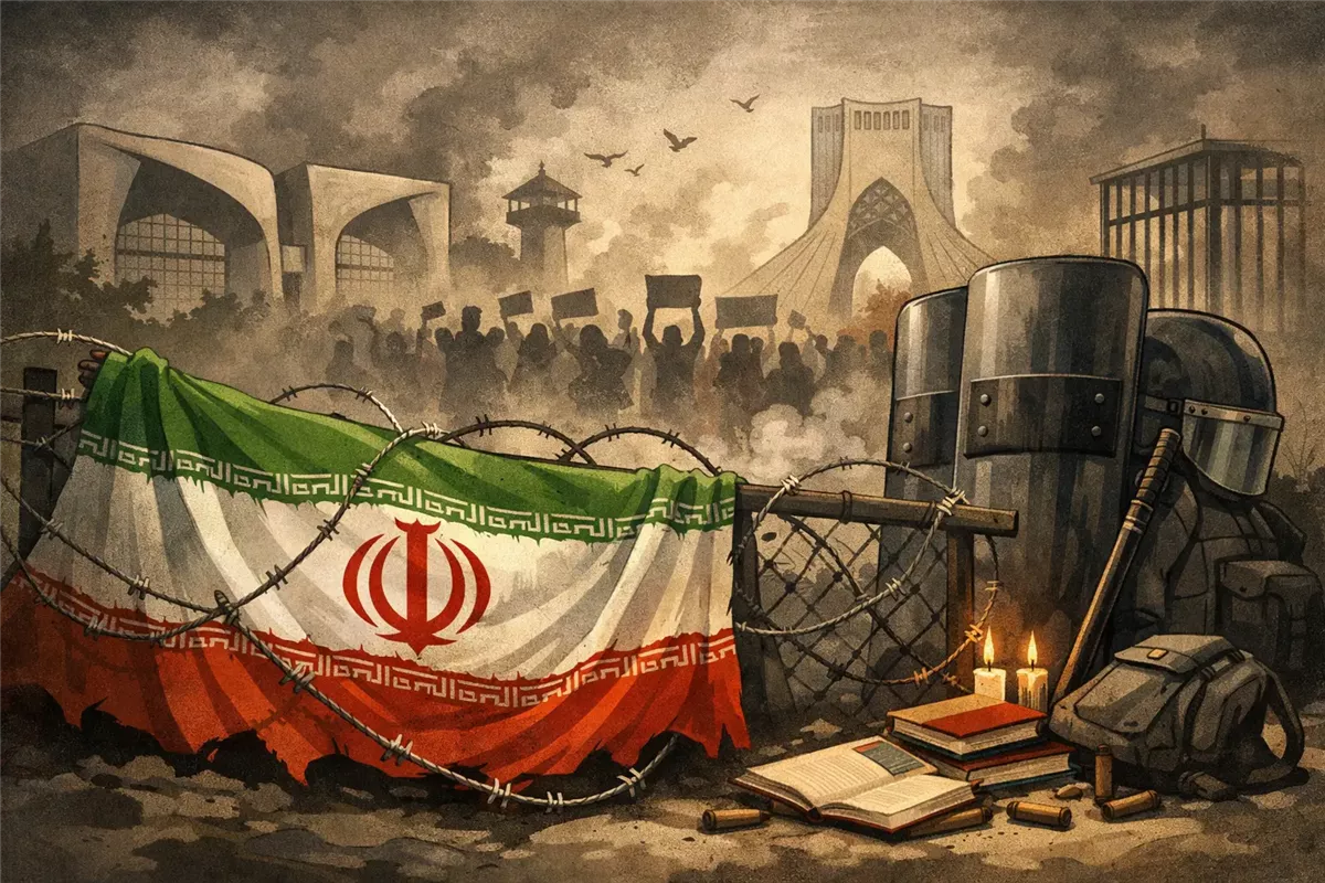مظاهرات طلابية في إيران - Illustration