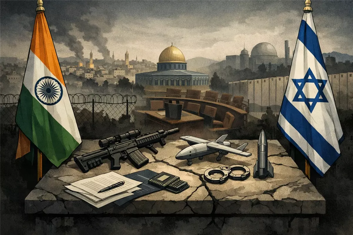 رئيس وزراء الهند مودي يخاطب الكنيست في القدس ويؤكد دعم إسرائيل - Illustration