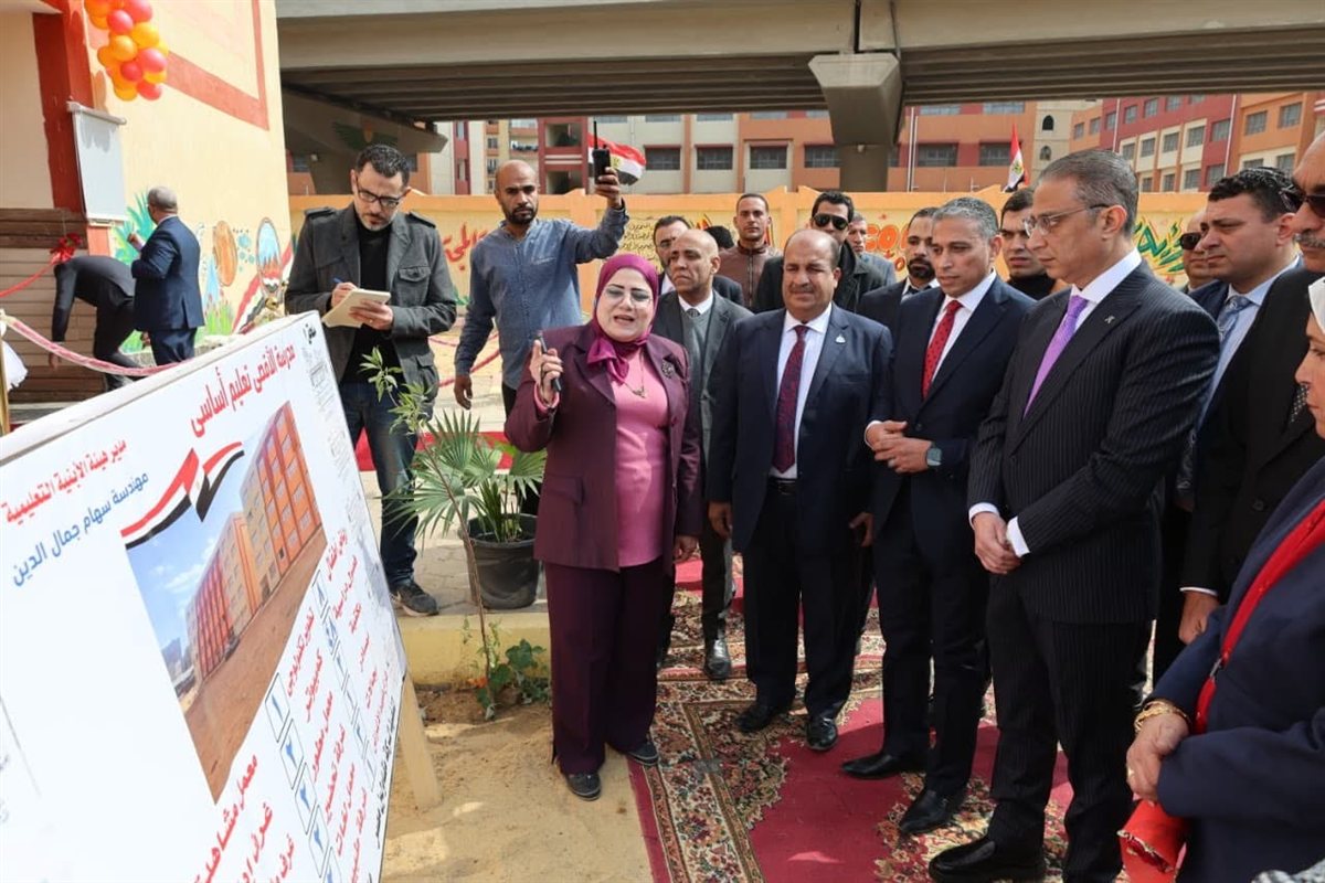 محافظ الجيزة يفتتح مدرسة الأقصى للتعليم الأساسي