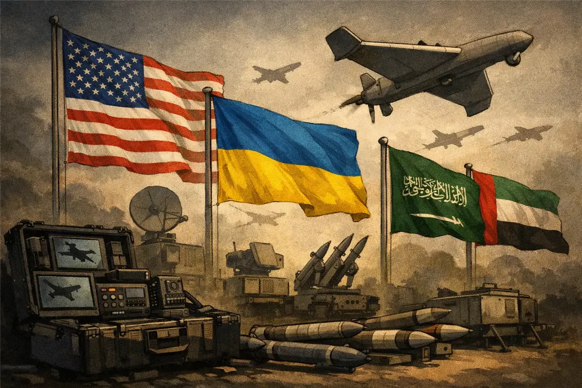 الولايات المتحدة وأوكرانيا تبحثان التعاون الدفاعي ضد طائرات شاهد الإيرانية - Illustration