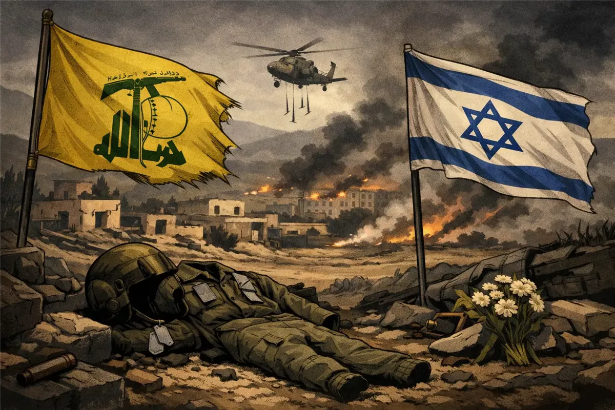 الجيش الإسرائيلي ينفذ غارة جوية في قرية نبي شيت بالبقاع الشرقي بلبنان - Illustration