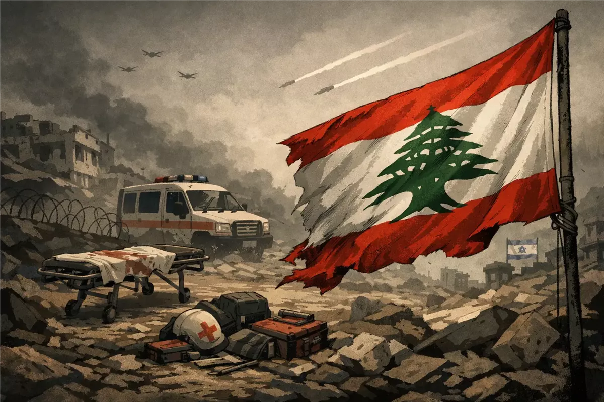 وزارة الصحة اللبنانية تعلن حصيلة ضحايا الضربات الإسرائيلية - Illustration