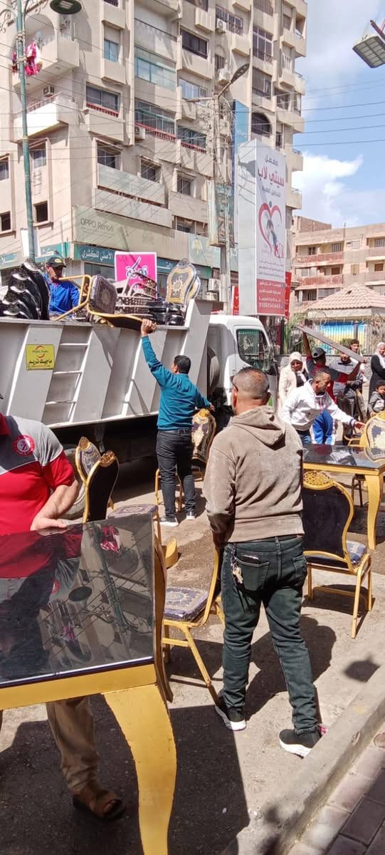 تحرير 166 محضر إشغال في قويسنا بالمنوفية خلال حملة مكبرة