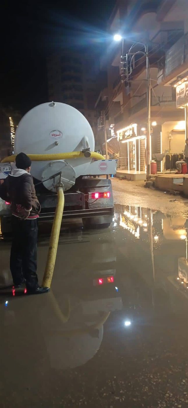الدقهلية تواصل شفط مياه الأمطار