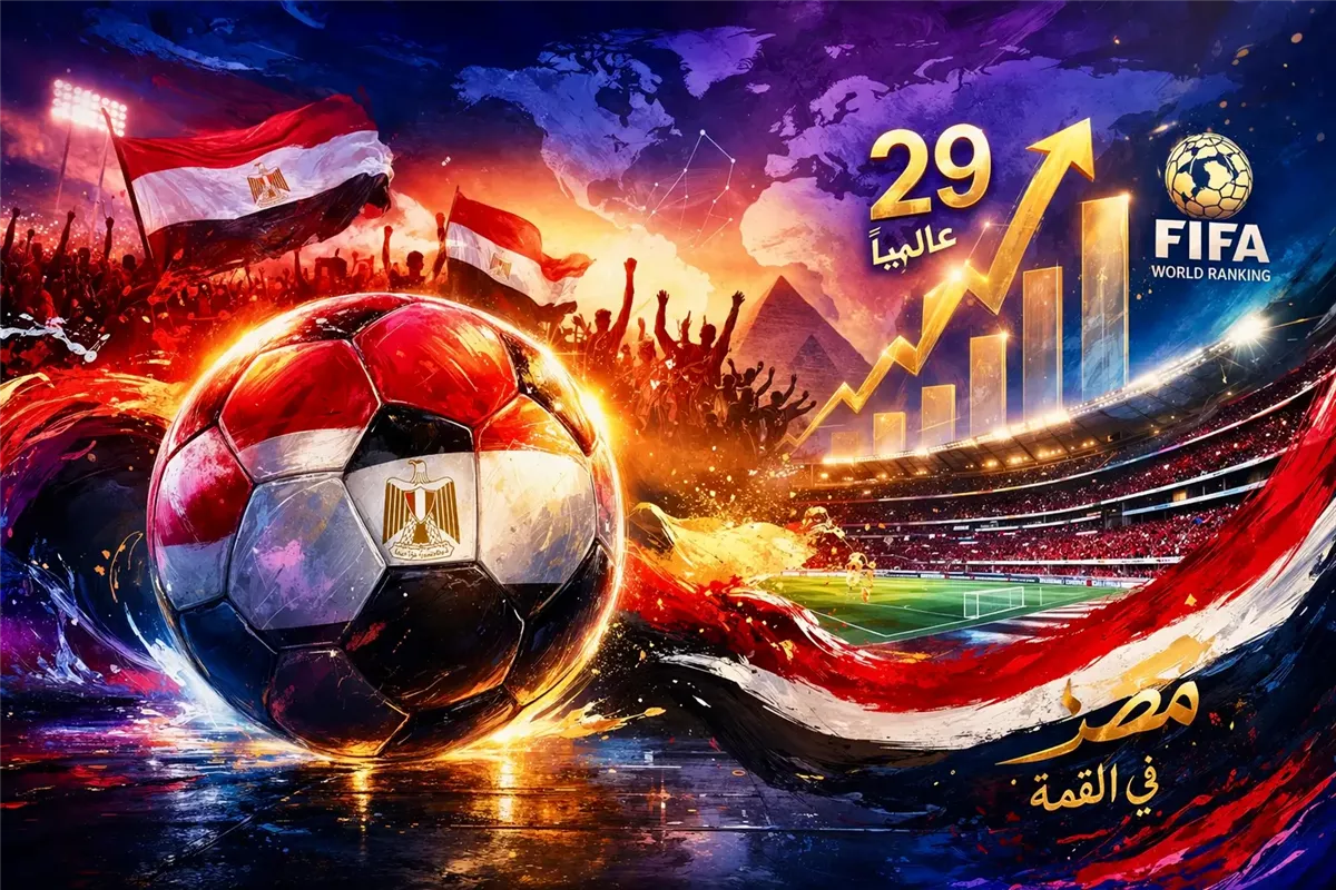 منتخب مصر يصعد للمركز 29 في تصنيف فيفا