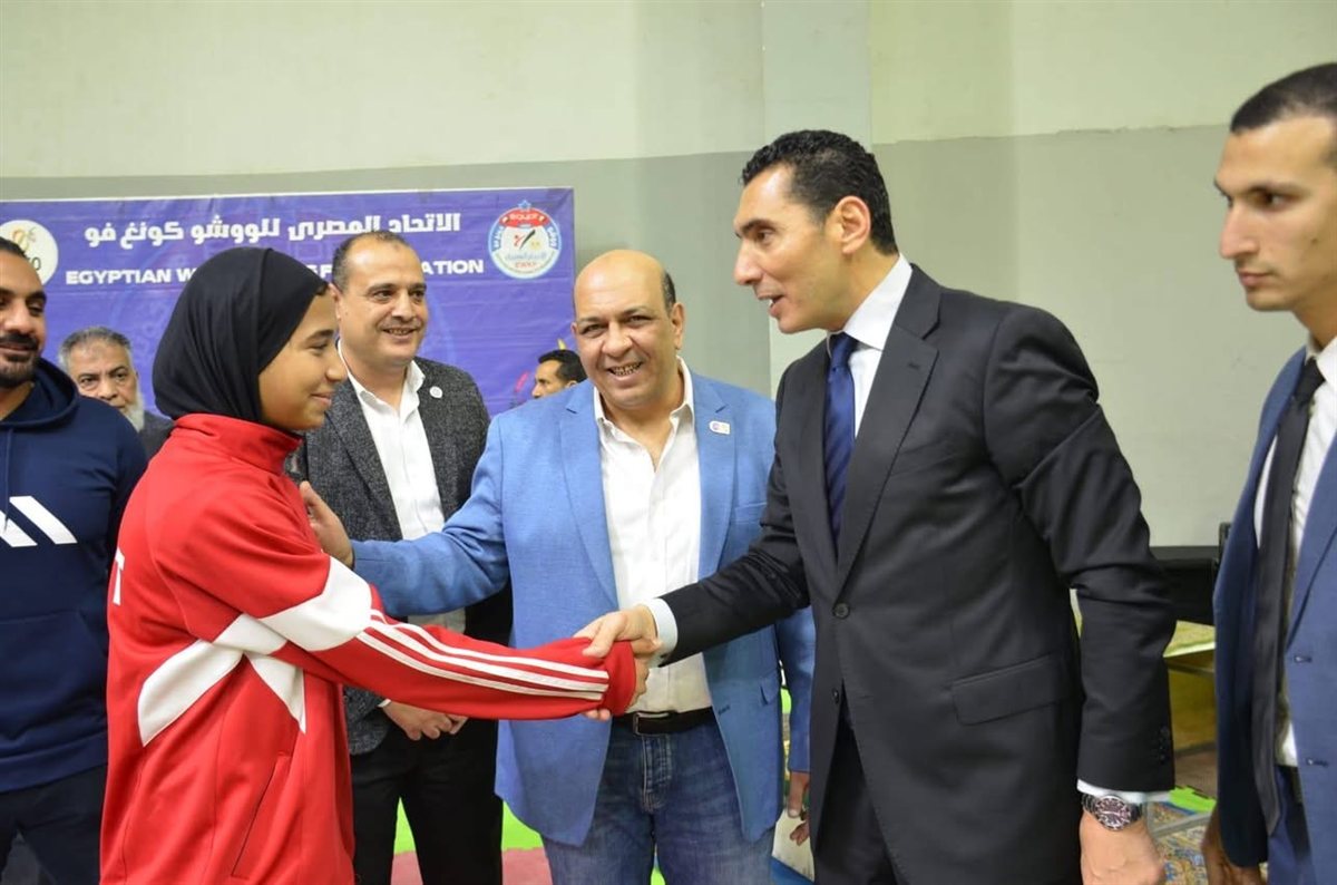 جوهر نبيل يلتقي أبطال منتخب مصر للووشو كونغ فو في استاد القاهرة
