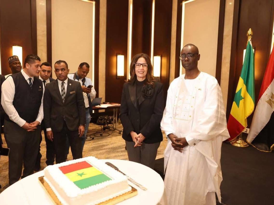 وزيرة الثقافة تشارك في احتفال اليوم الوطني للسنغال