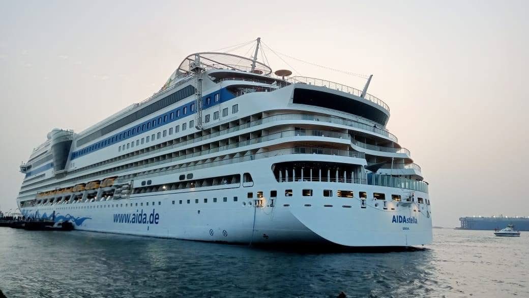 استقبال السفينة السياحية AIDA STELLA بميناء غرب بورسعيد