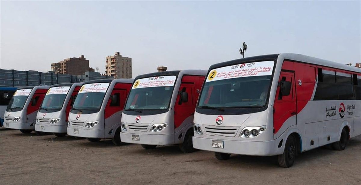 وزارة النقل تطلق 18 ميني باص مكيفة لربط أحياء الشروق بمحطة LRT