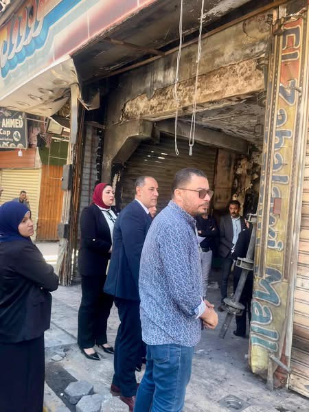 النيابة الإدارية تفحص حريق ميدان الجيزة وإصابة طالبات