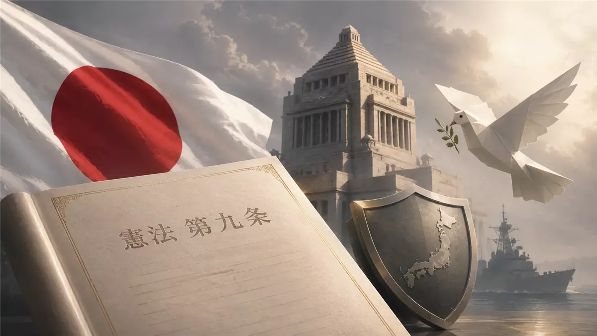 احتجاجات اليابان دفاعًا عن المادة 9 والدستور السلمي - Illustration
