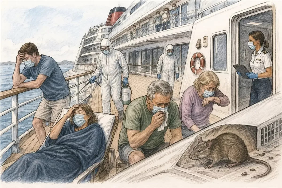 أزمة السفينة MV Hondius - Illustration