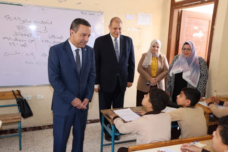 لجان امتحانات صفوف النقل 2026 بشبين الكوم تحت متابعة محافظ المنوفية