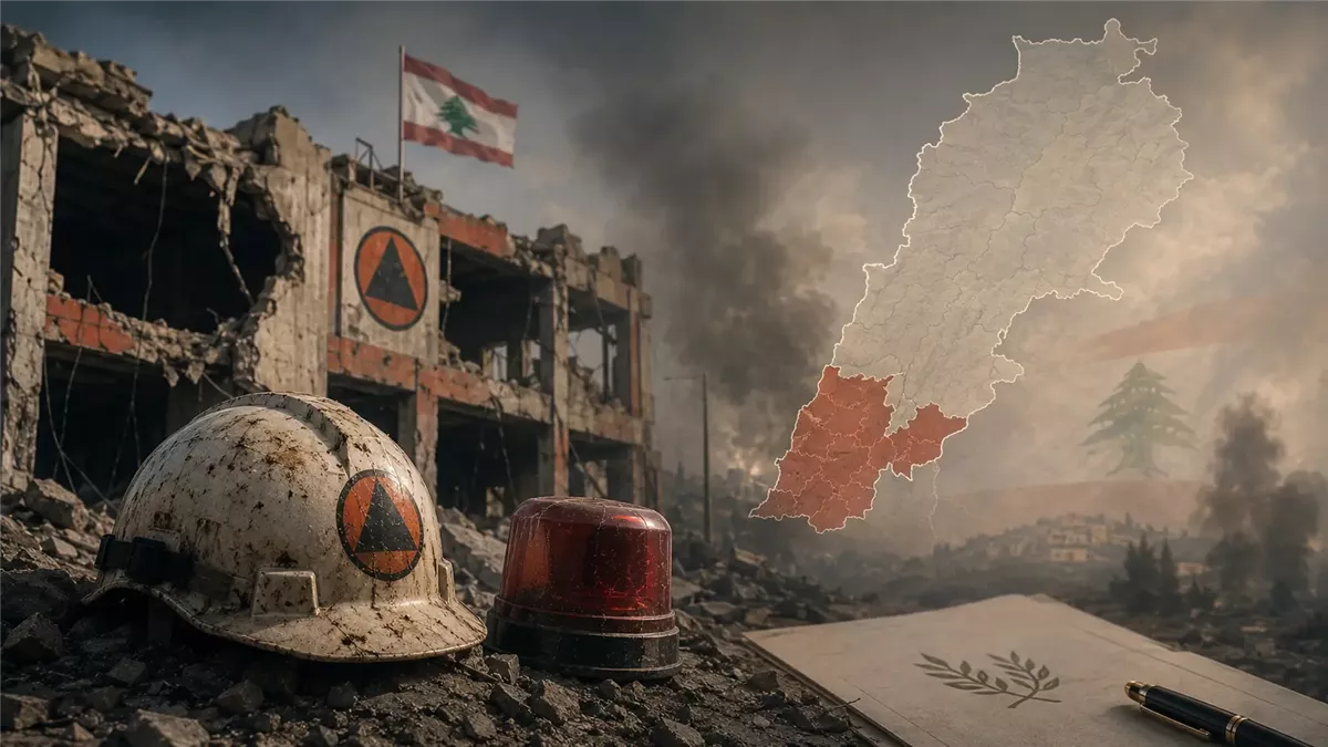 الدفاع المدني اللبناني يتصدر مشهد الخسائر الإنسانية - Illustration