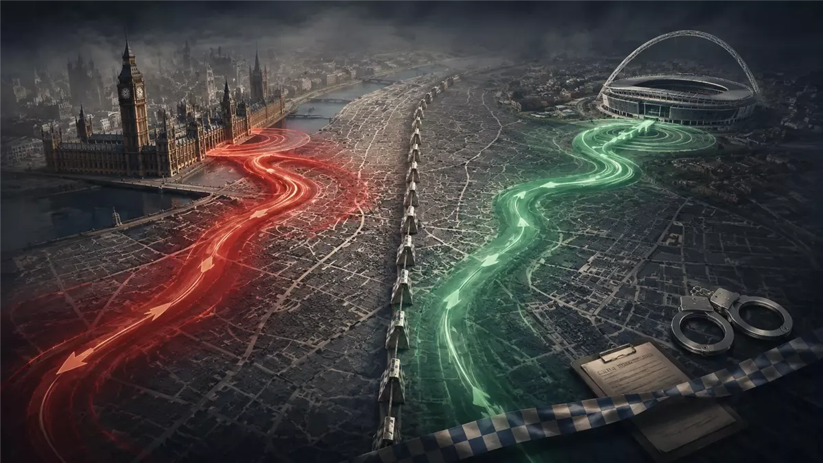 انتشار شرطة العاصمة خلال مسيرات لندن الكبرى - Illustration
