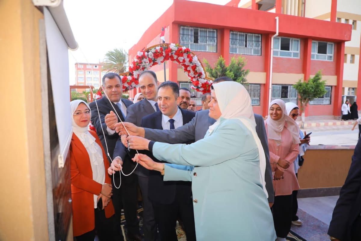 محافظ دمياط يفتتح تطوير وتوسعات مدرسة جمصة شرق الإعدادية
