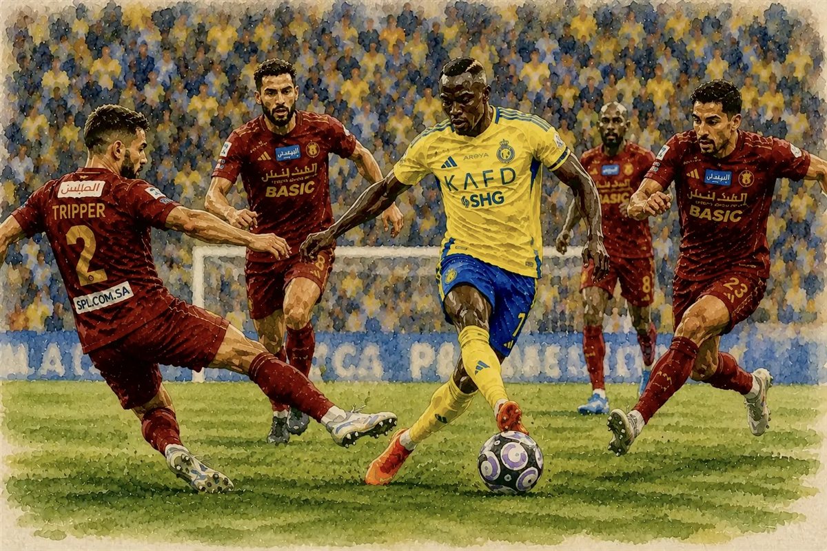 النصر بطل الدوري السعودي بفوز حاسم على ضمك أرشيفية