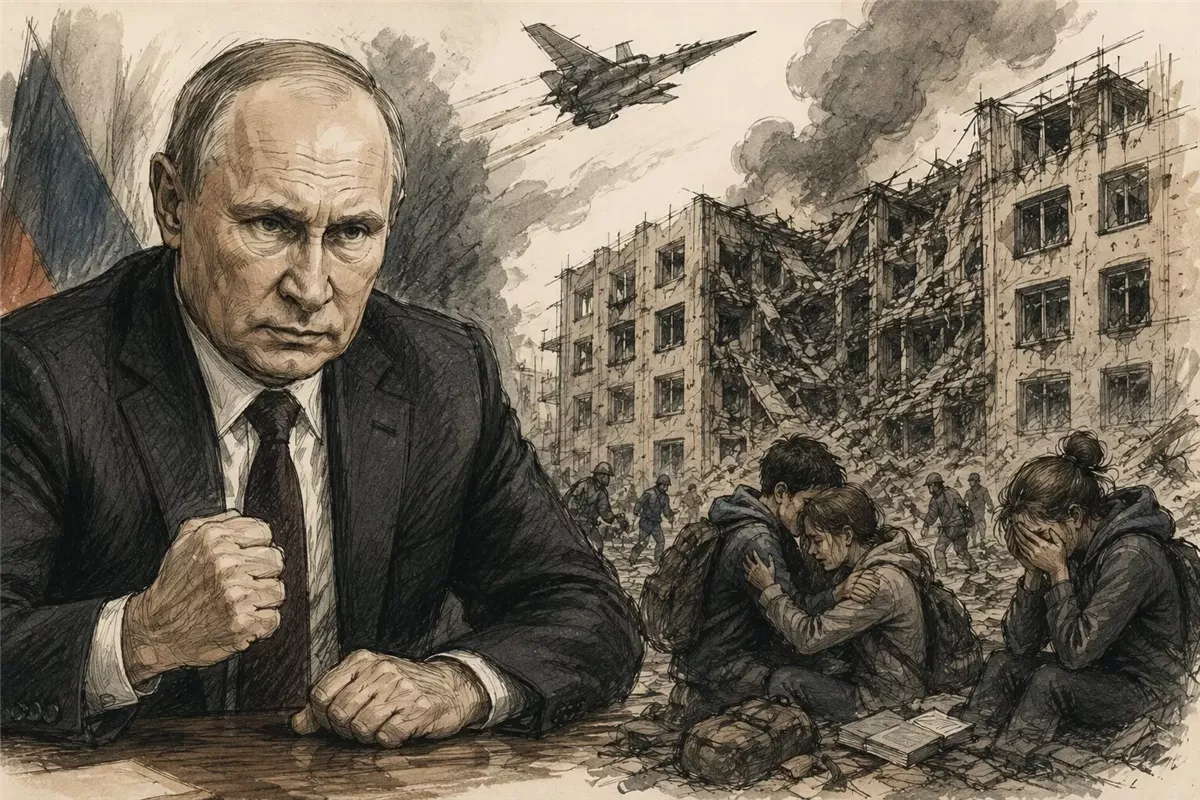 الكرملين يتهم أوكرانيا بقصف كلية ستاروبلسك - Illustration