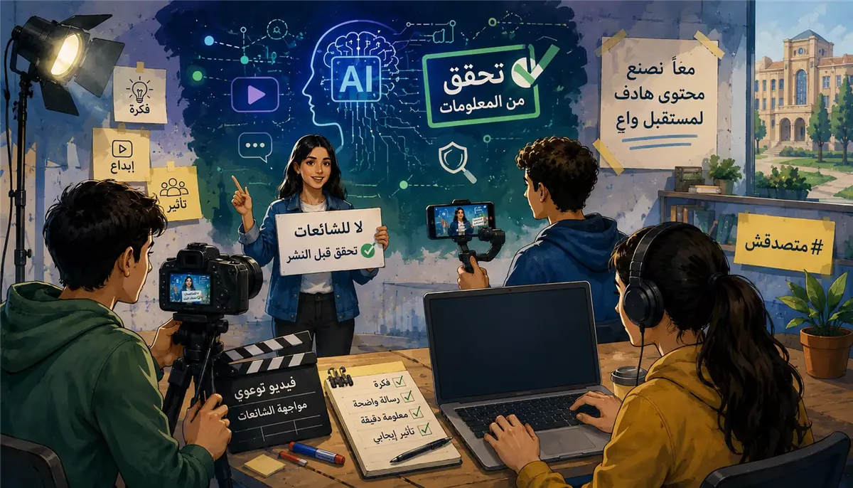 «متصدقش» تعزز وعي طلاب الجامعات بالشائعات أرشيفية