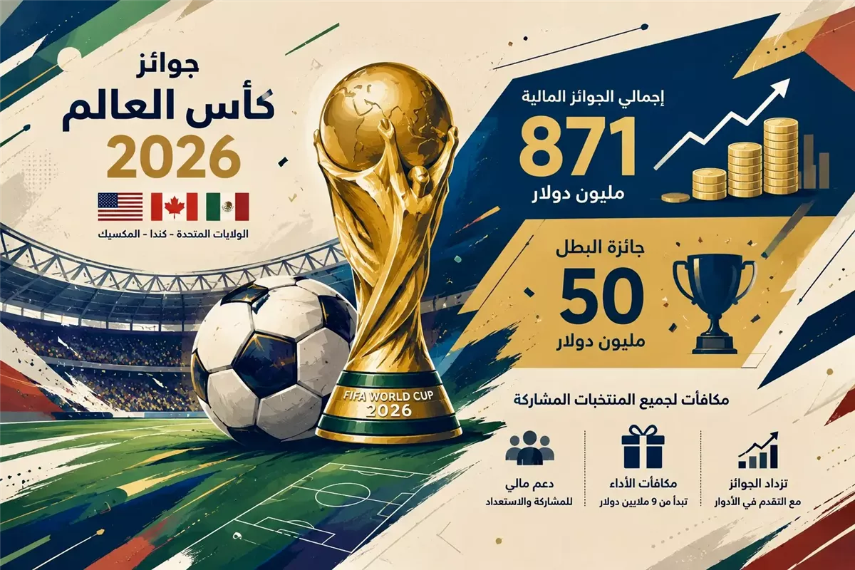 فيفا يرفع جوائز كأس العالم 2026 لمستوى تاريخي أرشيفية