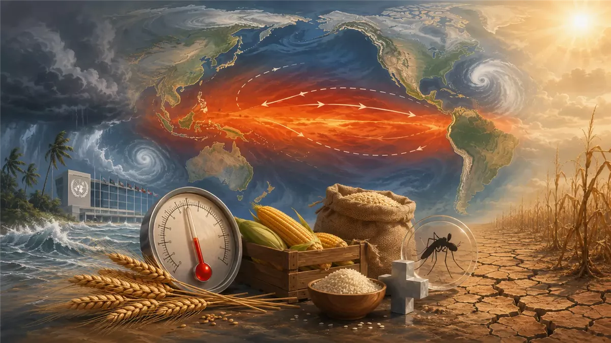 تطورات ظاهرة النينيو في المحيط الهادئ - Illustration