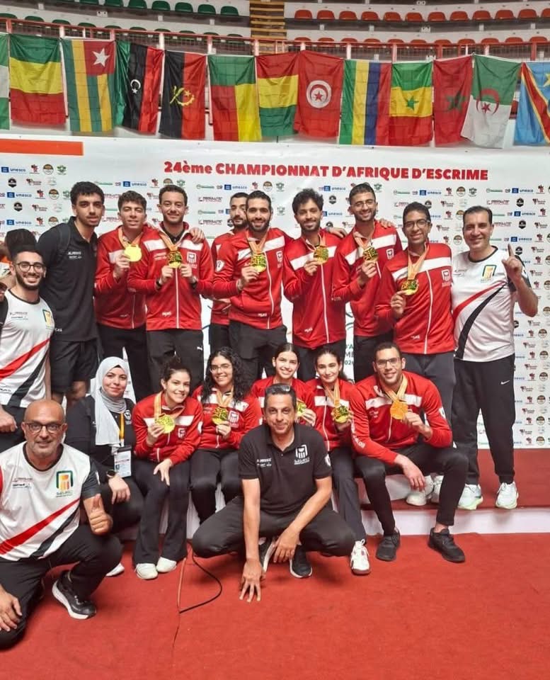 مصر تتصدر جدول ميداليات بطولة أفريقيا للسلاح