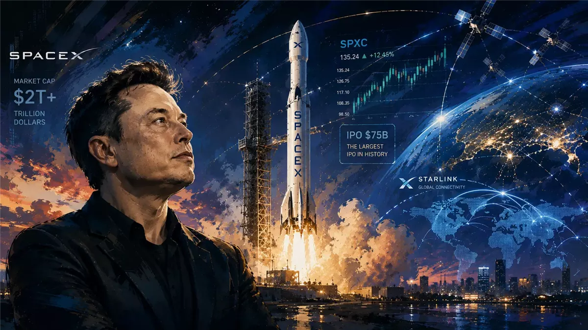 إدراج SpaceX يحول ماسك إلى أول تريليونير أرشيفية