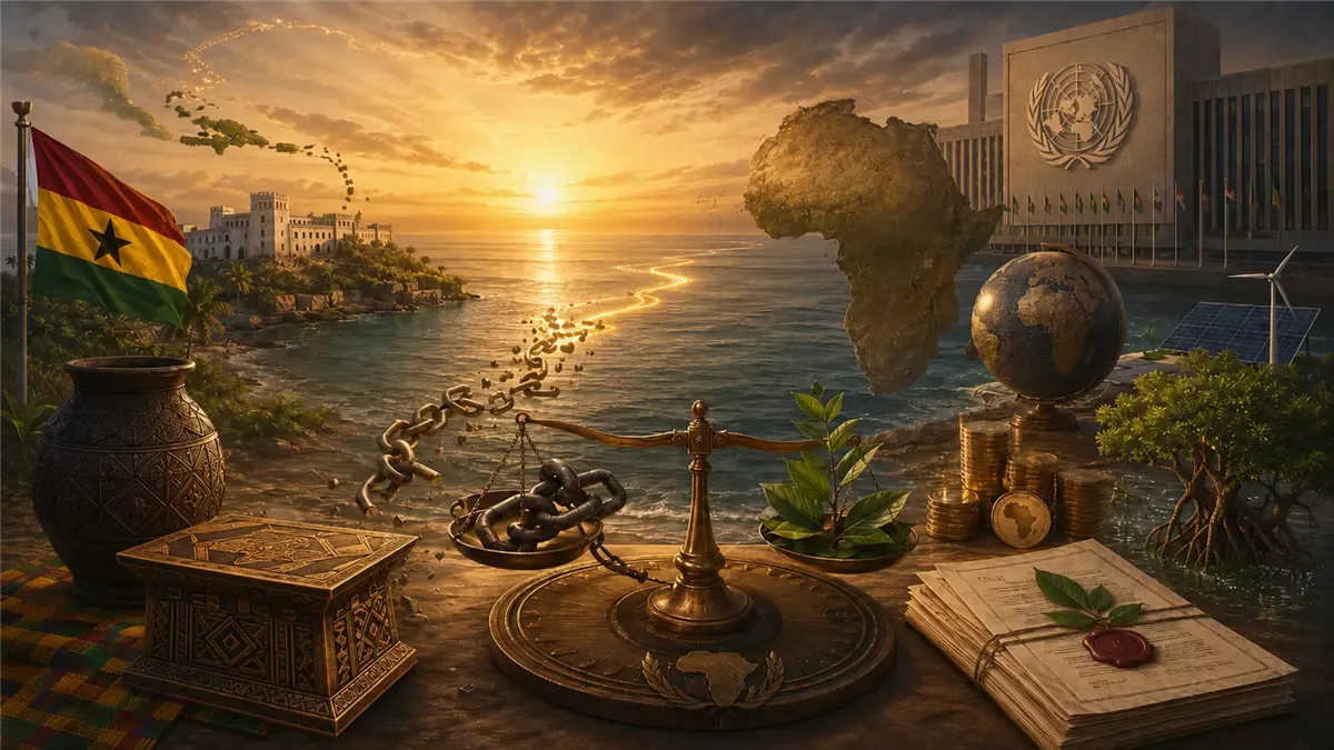 الأمم المتحدة تتابع مطالب التعويضات عن تجارة الرقيق - Illustration