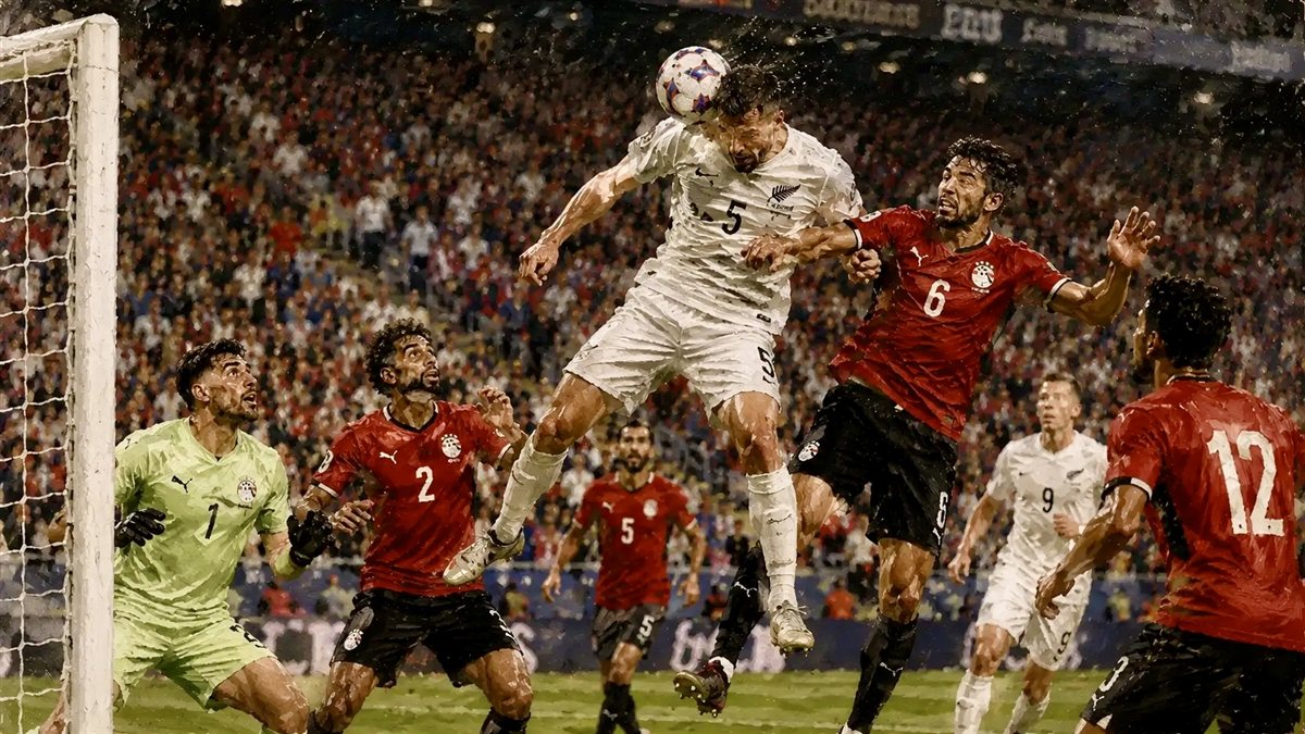مصر تفوز على نيوزيلندا بثلاثية في كأس العالم أرشيفية