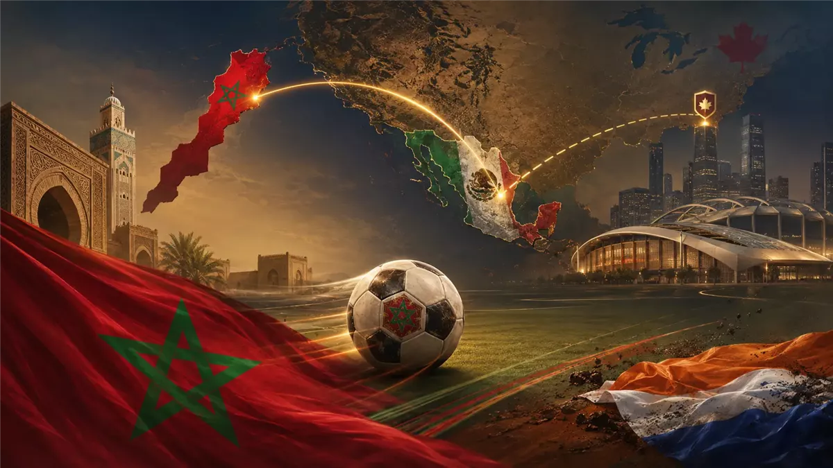 المنتخب المغربي يحقق التأهل في كأس العالم 2026 - Illustration